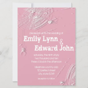 Cobwebs and White Spiders Wedding Invitation