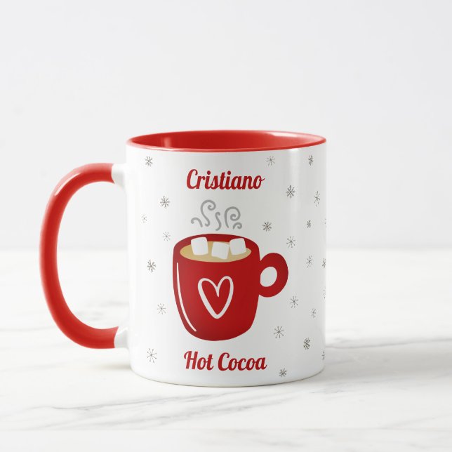 Coca chaud Nom de Noël Mug (Gauche)