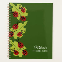 Coccinelle Mignonne Planificateur d'école à domici