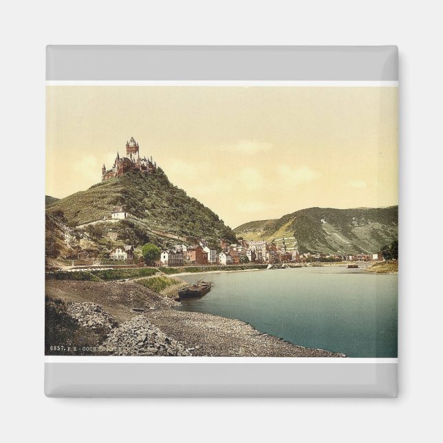 Cochem and castle, Moselle, valley of, Germany cla Magnet (Front)