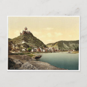 Cochem and castle, Moselle, valley of, Germany cla Postcard