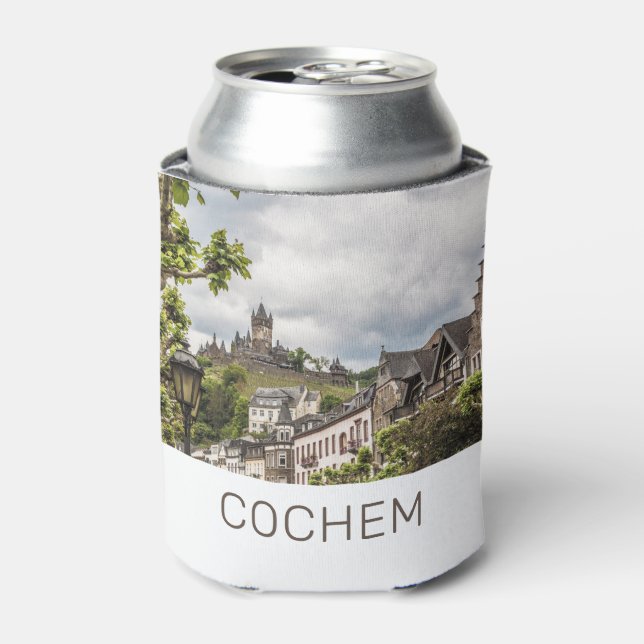 Cochem Moselle Panorama Germany Souvenir Can Cooler (Can Front)