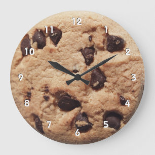 Cochet de chocolat géant horloge avec chiffres