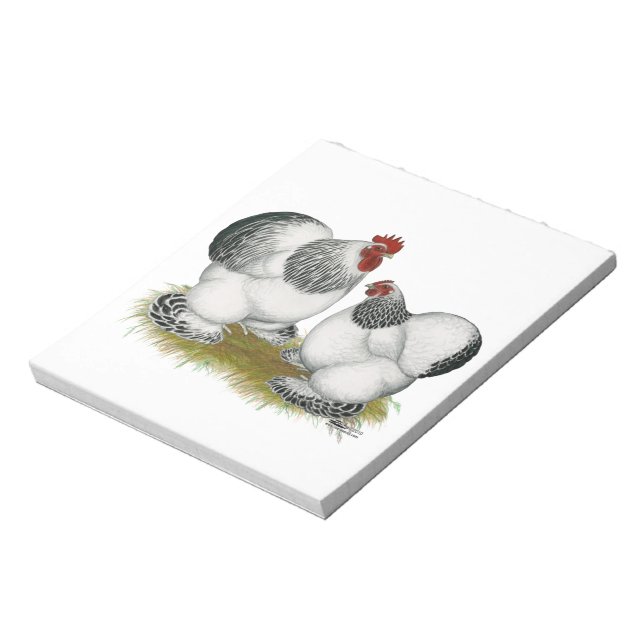 Cochin Columbian Bantams Notepad (Rotated)