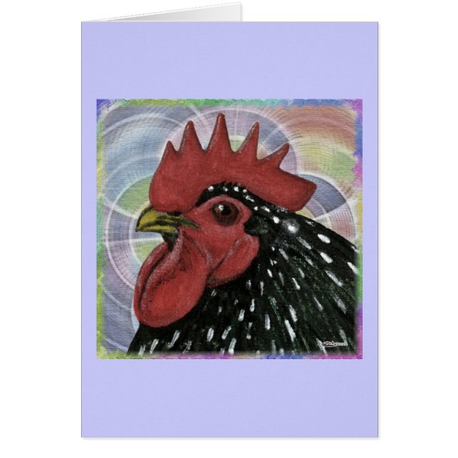 Cochin:  Decorative Rooster Head (Front)