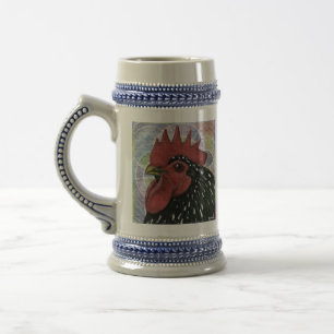 Cochin: Decorative Rooster Head Beer Stein