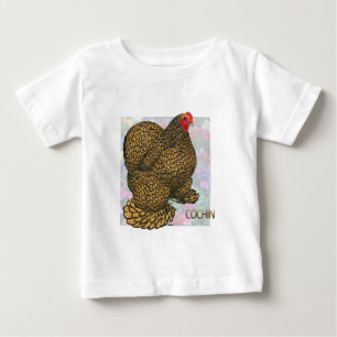 Cochin: Gold-laced Hen Baby T-Shirt
