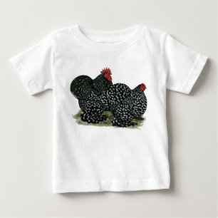 Cochin Mottled Chickens Baby T-Shirt