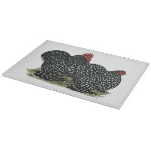 Cochin Mottled Chickens Cutting Board