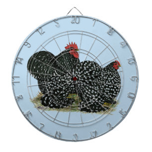 Cochin Mottled Chickens Dartboard
