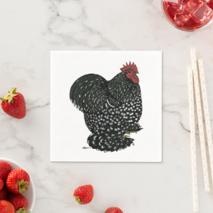 Cochin:  Mottled Rooster Napkin