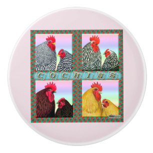 Cochins Four Colours Ceramic Knob