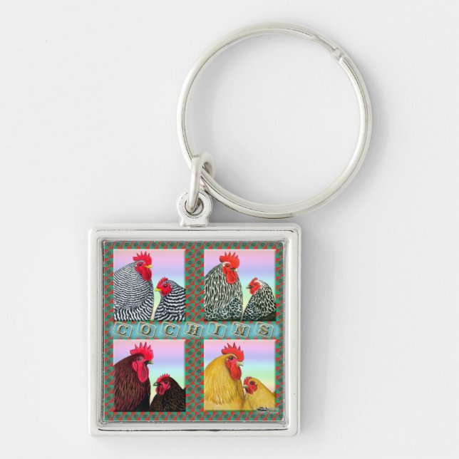 Cochins Four Colours Keychain (Front)