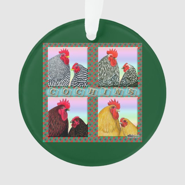 Cochins Four Colours Ornament (Front)