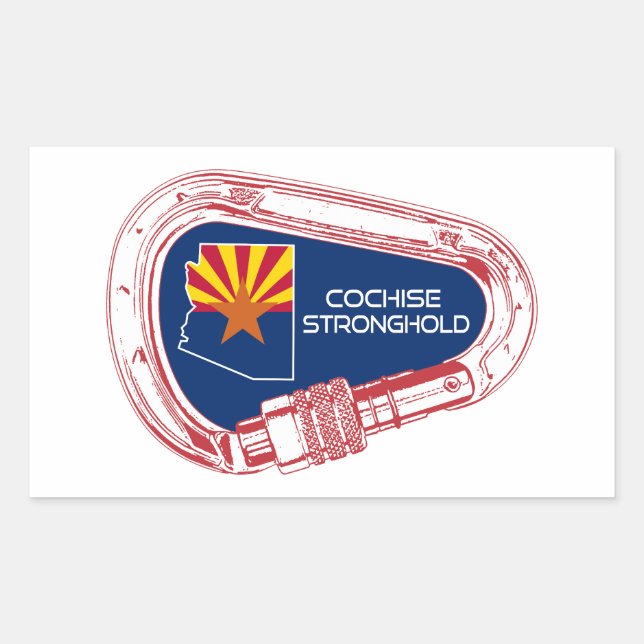 Cochise Stronghold Arizona Climbing Carabiner Sticker (Front)