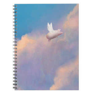 cochon dans cahier ciel