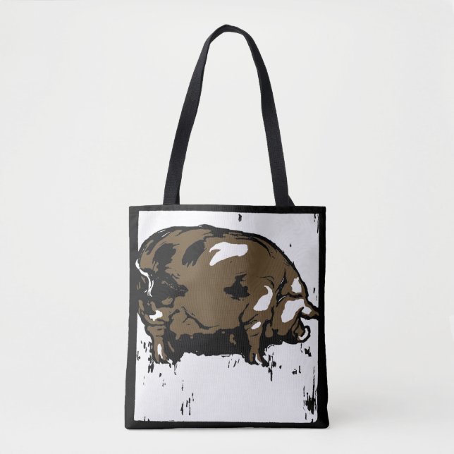 Cochon de sciage victorien sur sac (Devant)
