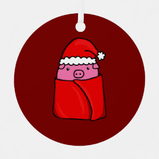 Cochon en couverture décoration de Noël