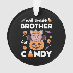 Cochon Halloween Frère de commerce pour bonbons