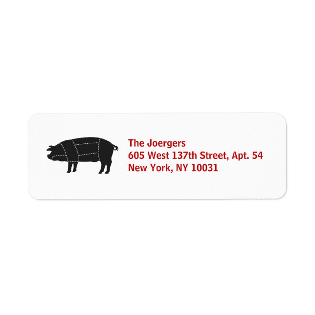 Cochon noir barbecue en section (Devant)