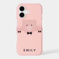 Cochon Rose Fantaisiste Animal de Ferme Mignon