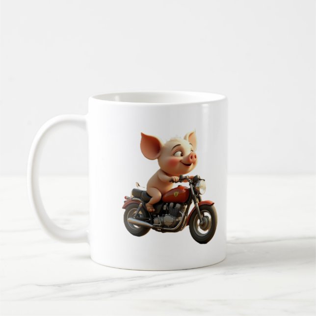 cochon sur une tasse à porc (Gauche)