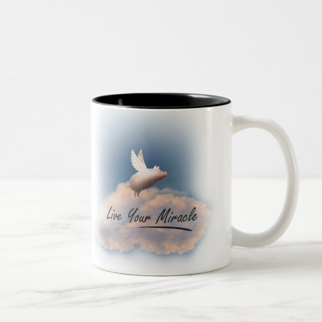 cochon volant vivez votre mug miracle (Droit)
