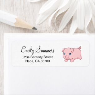 Cochonnet adorable qui court