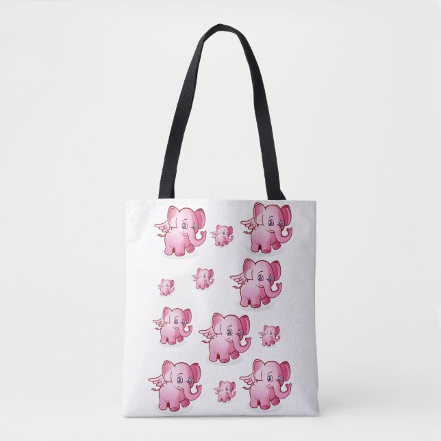 Cochons roses sacs fourre-tout (Devant)
