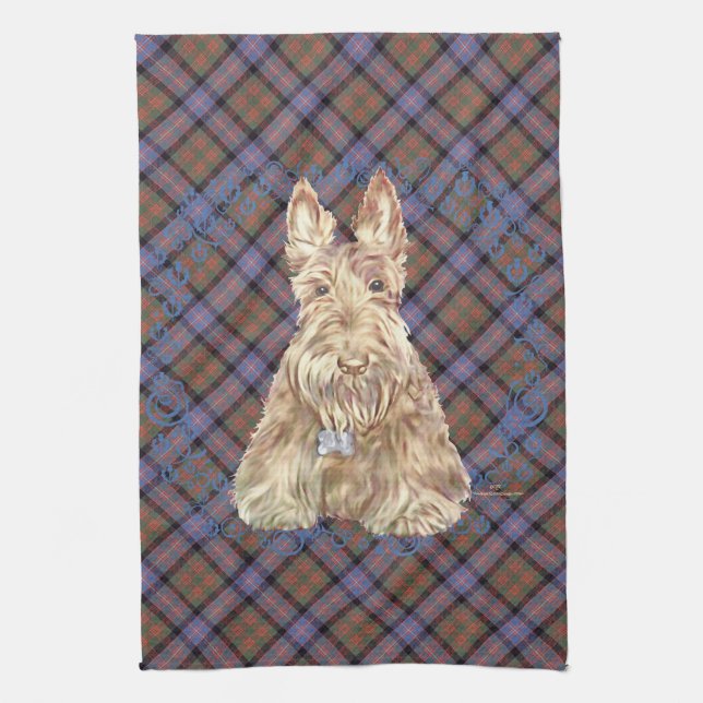 Cochran Tartan Scottie Kitchen Towel (Vertical)