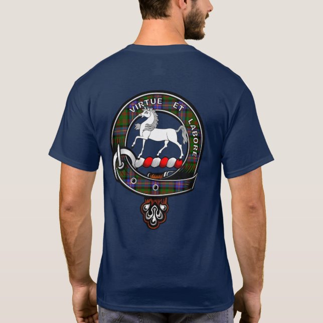 Cochrane Tartan Clan Badge  T-Shirt (Back)
