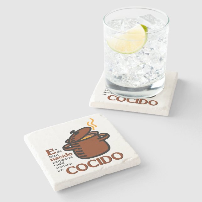 Cocido Stone Coaster (Side)