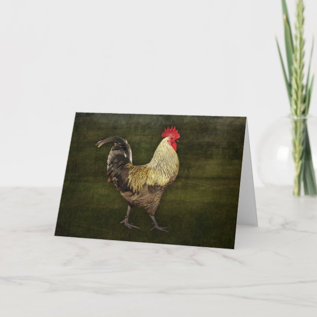 Cock-A-Doodle-Doo Greeting Card (Front)