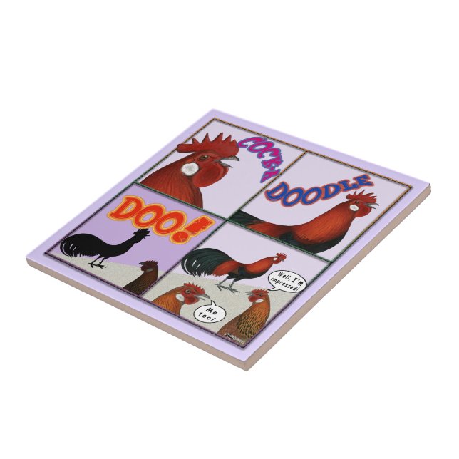 Cock-A-Doodle-Doo! Tile (Side)