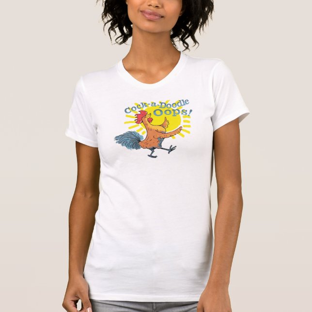 Cock-a-Doodle Oops! women's tshirt (Front)