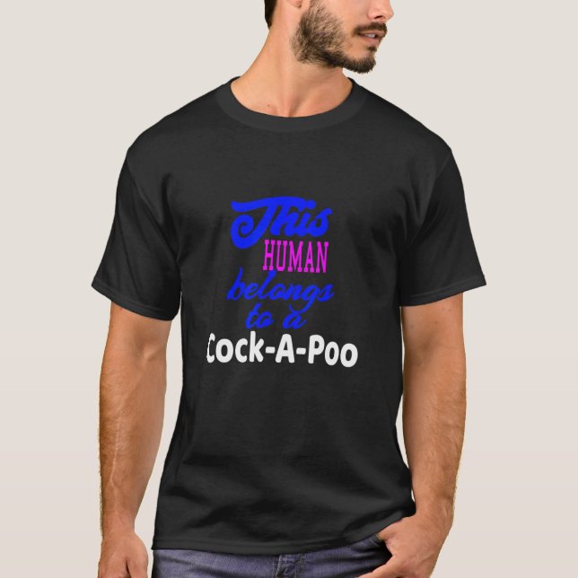 Cock-A-Poo Dog Shirt Poodle Cocker Spaniel (Front)