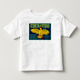 Cock-I-Too Pear Crate Label Toddler T-shirt
