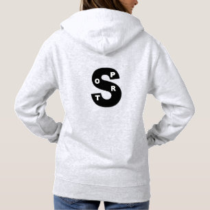 Cock sweat on the back woman DESIGN SPORT Hoodie