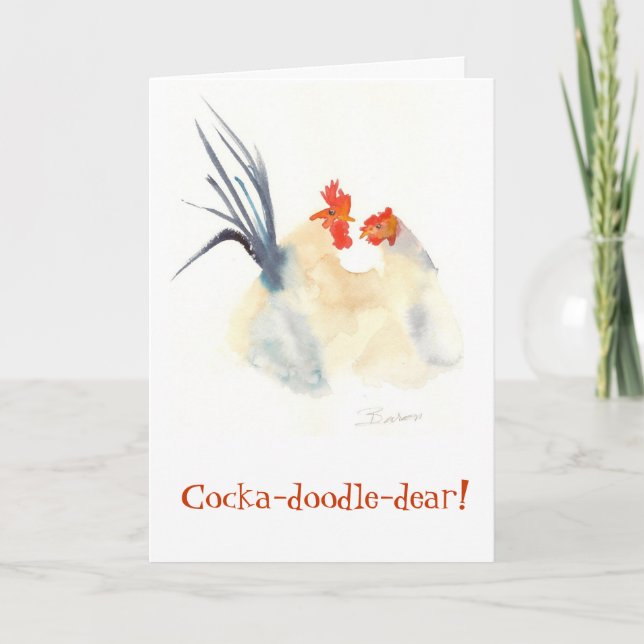 Cocka-doodle-dear! Card (Front)