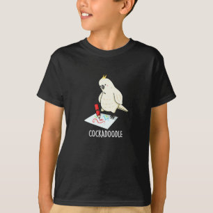 Cockadoodle Funny Cockatoo Pun Dark BG T-Shirt