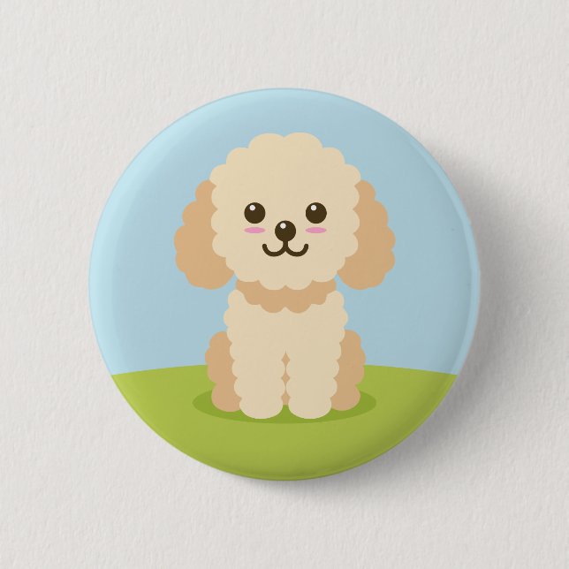 Cockapoo 2 Inch Round Button (Front)