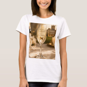 Cockapoo Champagne Glass   Funny Dog Lover Gift T-Shirt