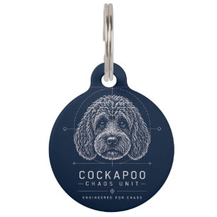 Cockapoo Chaos Unit Dog Tag – Funny dog id