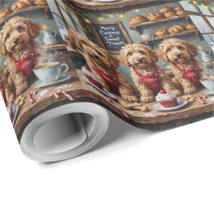 Cockapoo Christmas Bakery Sweet Treats Holiday Wrapping Paper