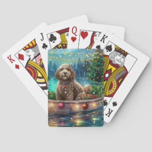 Cockapoo Christmas Festive Voyage Playing Cards