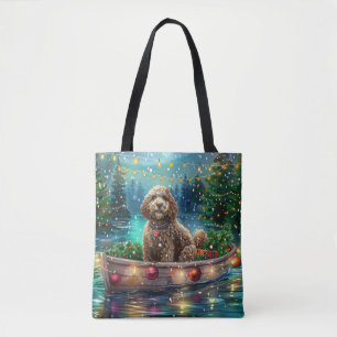 Cockapoo Christmas Festive Voyage Tote Bag