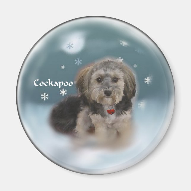 Cockapoo Christmas Gifts Magnet (Front)