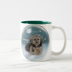 Cockapoo Christmas Gifts Two-Tone Coffee Mug