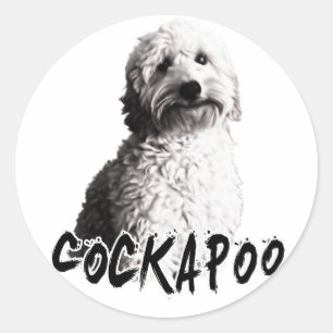 Cockapoo Classic Round Sticker