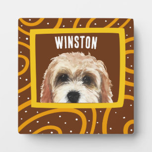 Cockapoo customized photo frame plaque